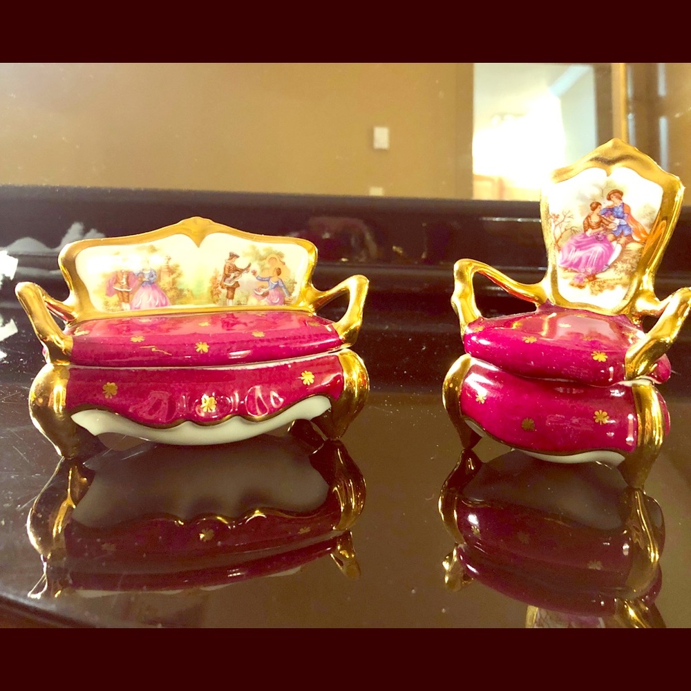 Limoges Set of two Jewelry Boxes